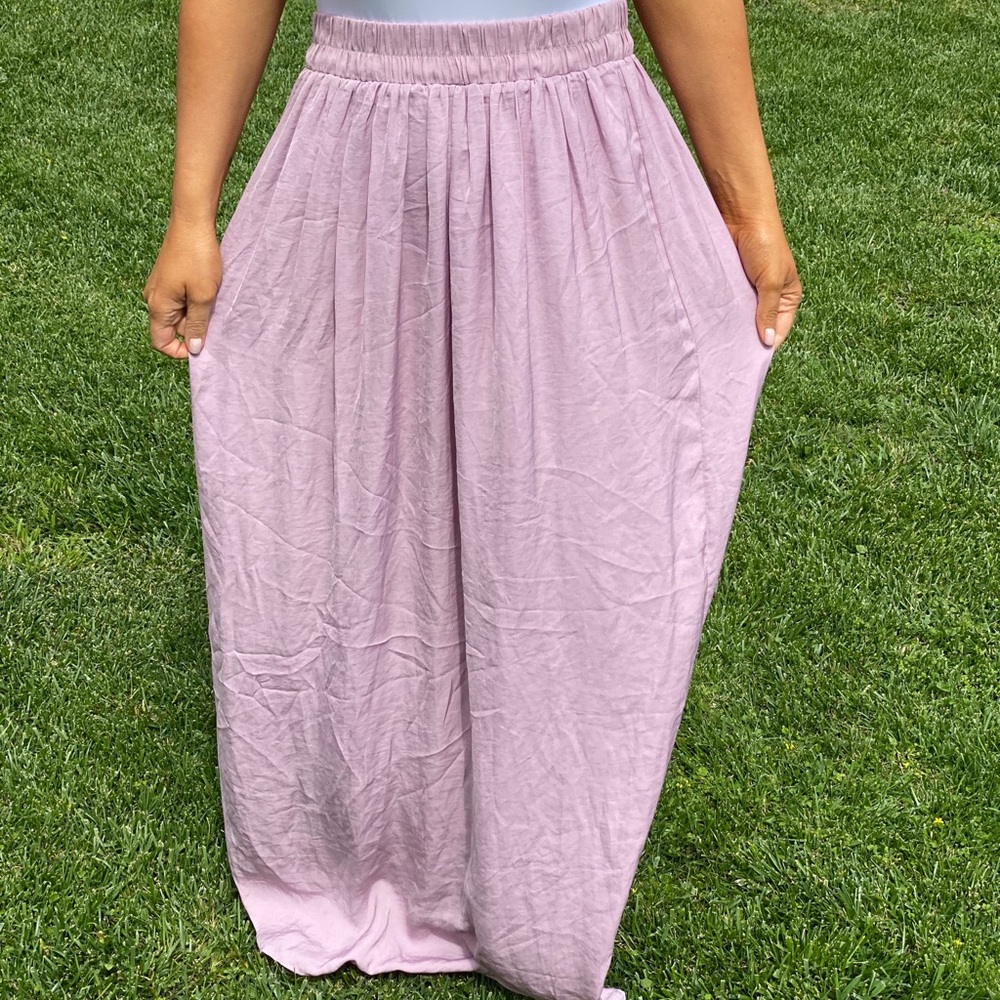 Lavender maxi skirt